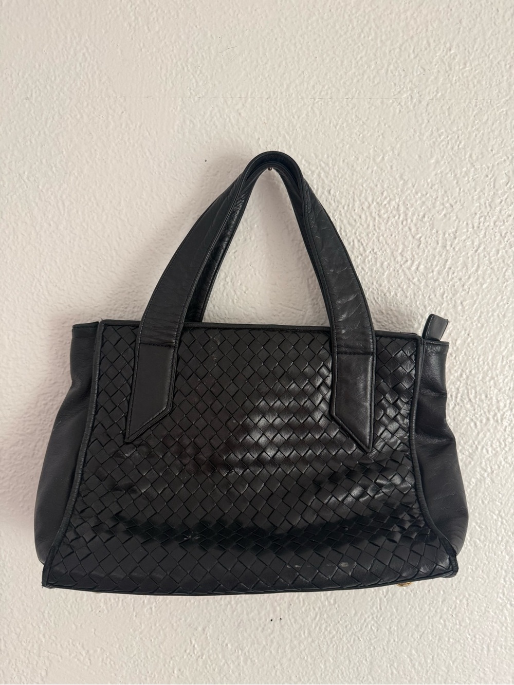 Woven Leather Handbag Black Bottega Style Nordstrom